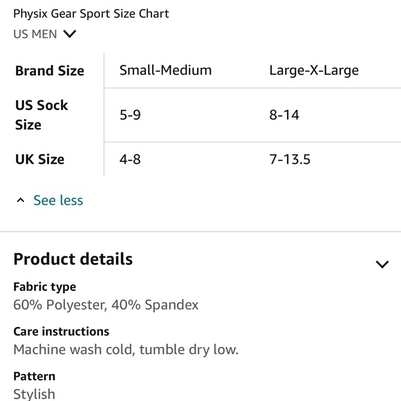 CHOICE of NIB PHYSIX GEAR SPORT Compression Socks LOW-CUT UNISEX S/M - Picture 7 of 8